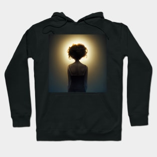 Woman Under the dramatic lighting Hoodie